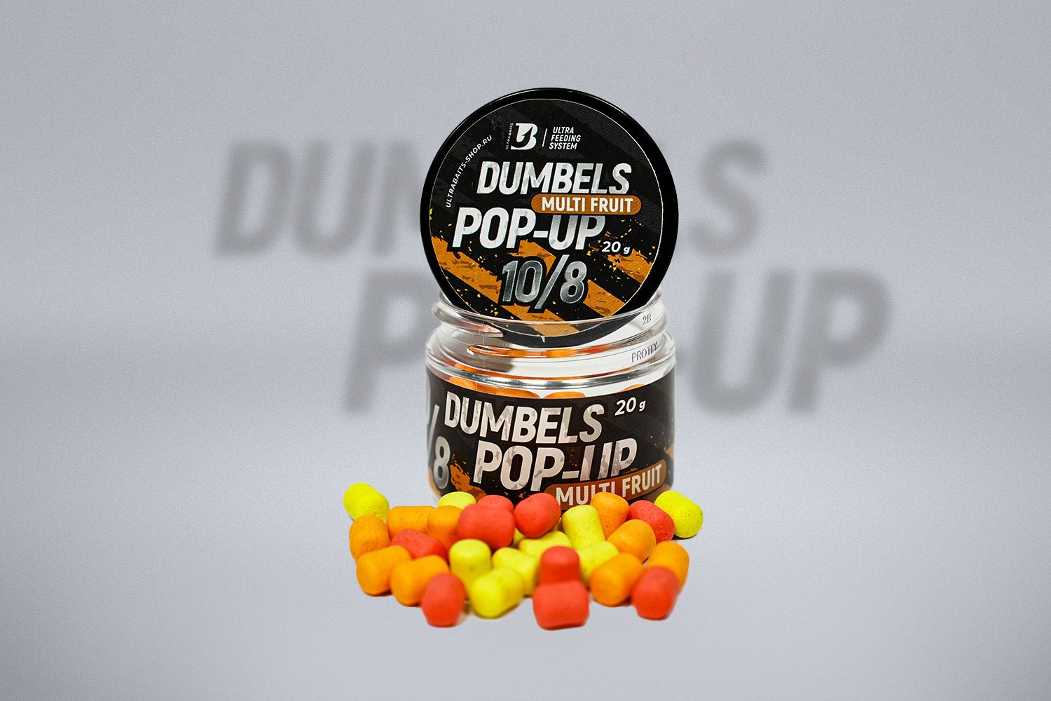 Прикормка ULTRABAITS дамбелсы FLURO POP UPS 10*8мм Multi Fruit Мульти фрукты 0.02 кг - ForteMarket Прикормка ULTRABAITS дамбелсы FLURO POP UPS 10*8мм Multi Fruit Мульти фрукты 0.02 кг купить,NaN