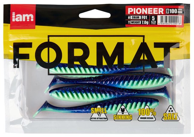 Мягкая приманка IAM FORMAT PIONEER F01 5 шт 100 мм купить,NaN