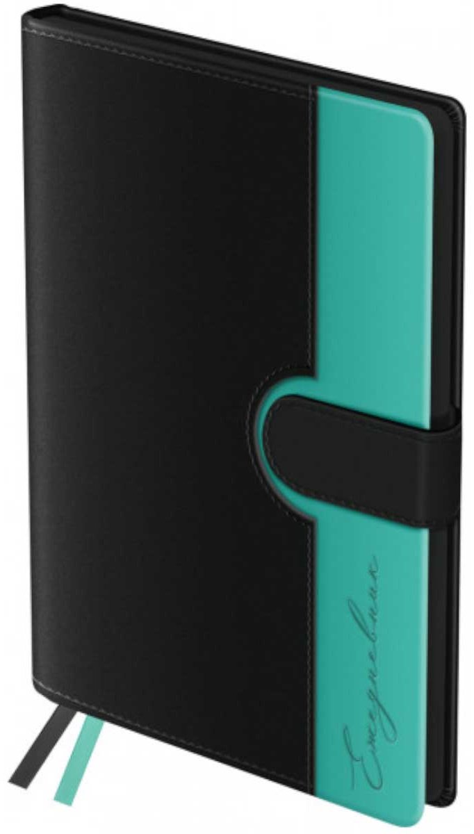 Ежедневник BG Glace, A5, 136 л, бирюзовый купить,NaN