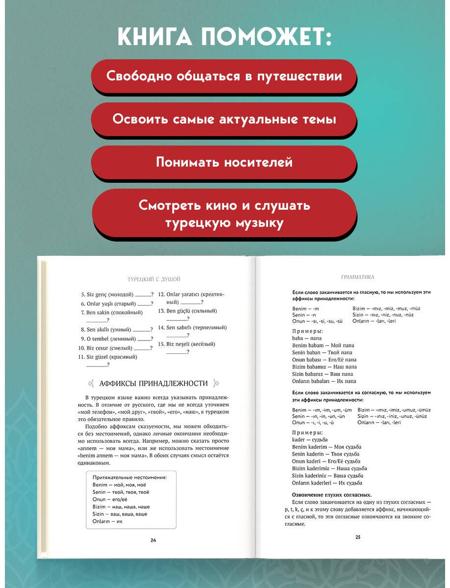 Пособие Миресмаэйли О.: Турецкий с душой. Самоучитель + разговорник купить,NaN