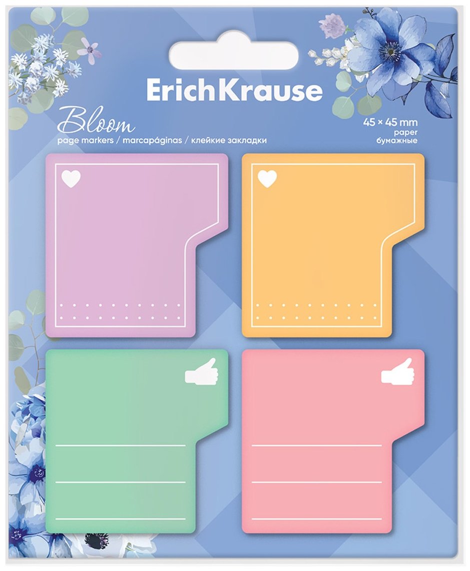 Флажки-закладки Erich Krause 61771, бумага, 80 шт купить,NaN