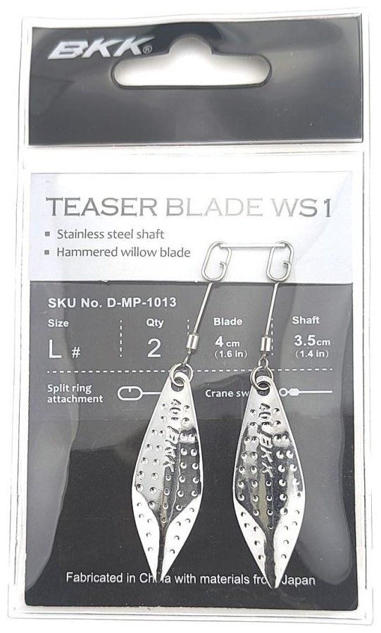 Лепесток BKK Лепесток для офсетного крючка Teaser Blade WS1 L, 40mm (2шт) D-MP-1013 купить,NaN