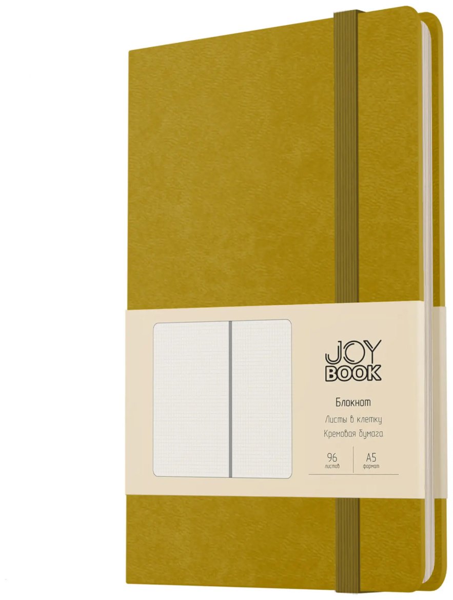 Блокнот Listoff Joy Book. Фисташковый мусс, A5, 96 л, коричневый купить,NaN