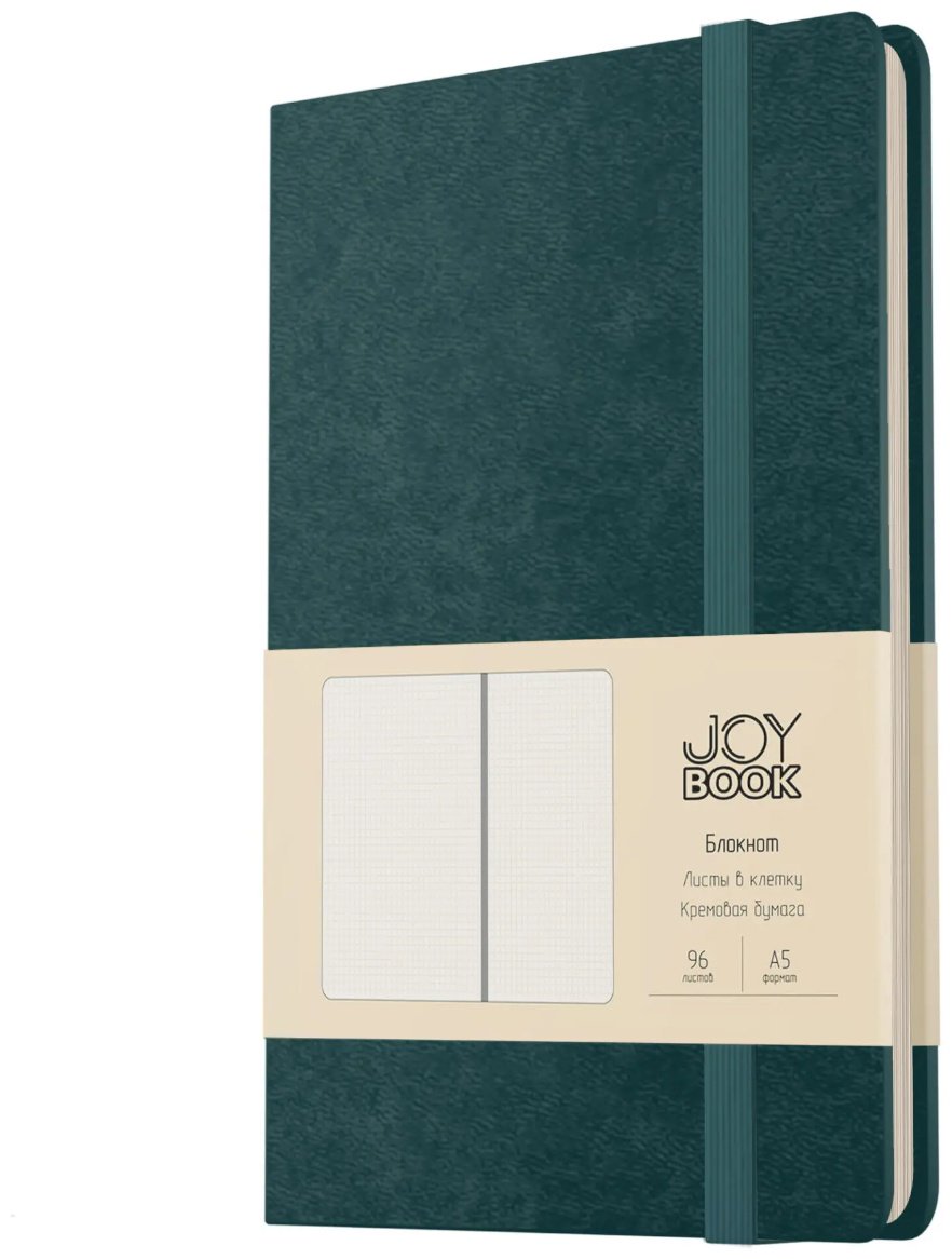 Блокнот Listoff Joy Book. Морской залив, A5, 96 л, зеленый купить,NaN