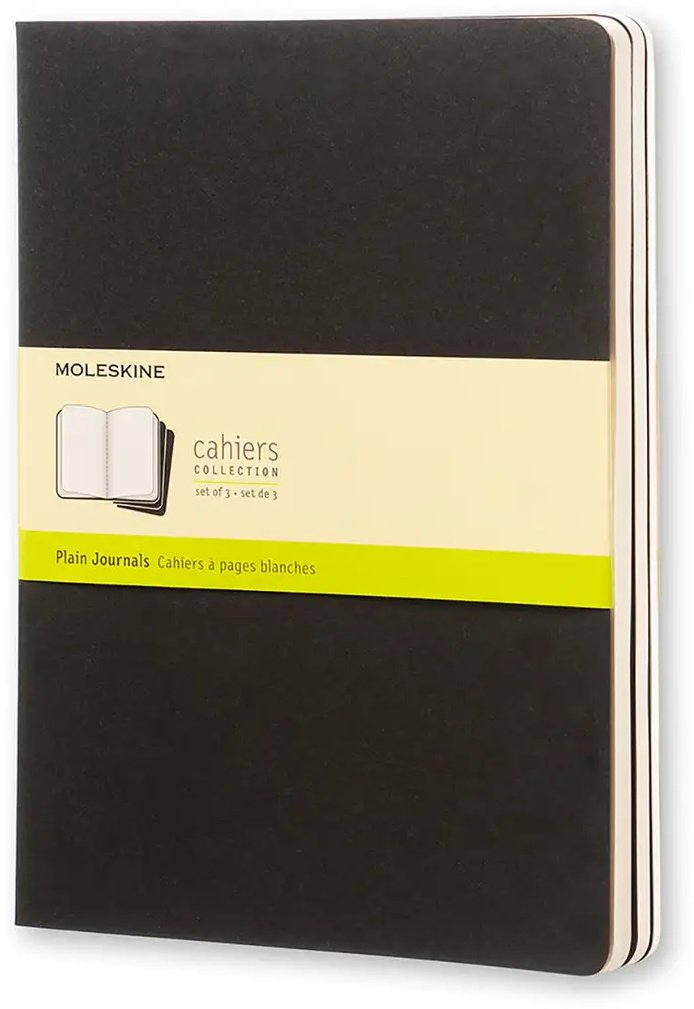 Блокнот Moleskine CAHIER JNLS XL PLA BLACK, A5, 80 л, черный купить,NaN