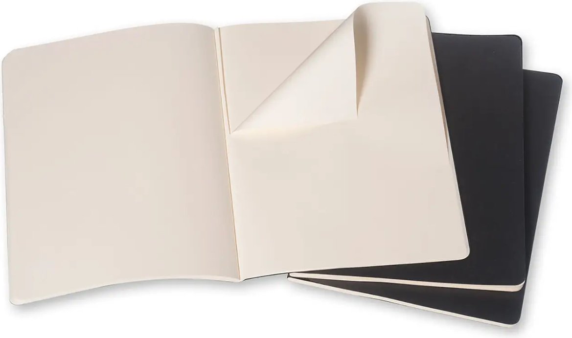 Блокнот Moleskine CAHIER JNLS XL PLA BLACK, A5, 80 л, черный купить,NaN