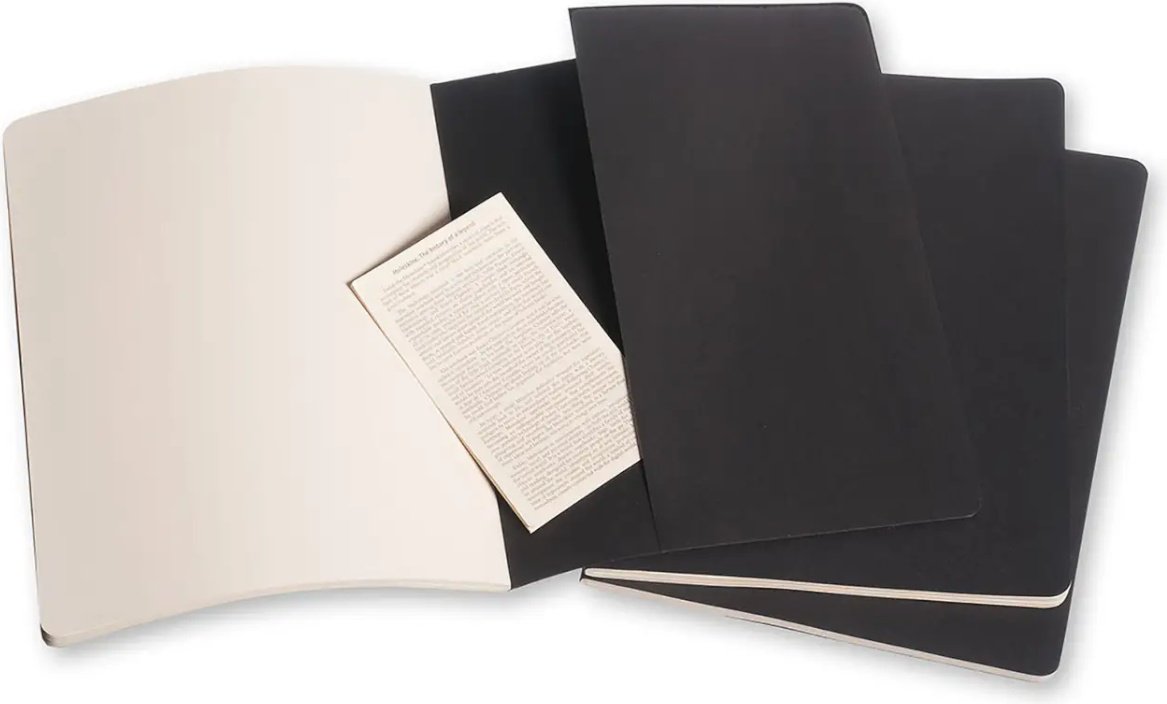 Блокнот Moleskine CAHIER JNLS XL PLA BLACK, A5, 80 л, черный купить,NaN