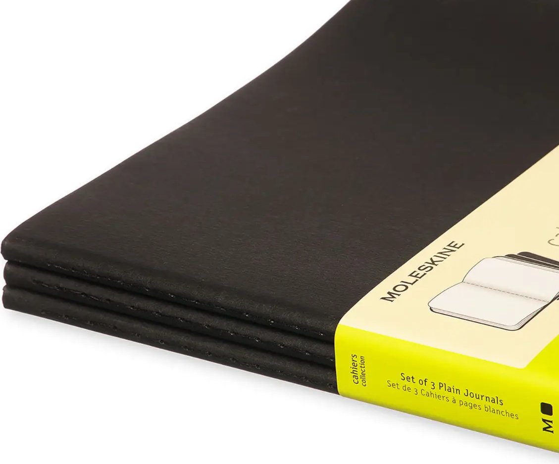 Блокнот Moleskine CAHIER JNLS XL PLA BLACK, A5, 80 л, черный купить,NaN