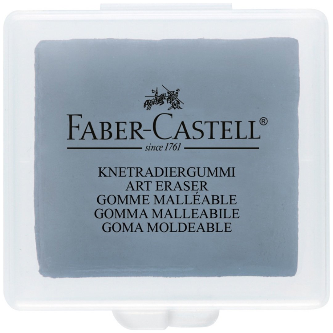 Ластик-клячка Faber-Castell, формопласт, 403510мм, серый, пластик. контейнер купить,NaN