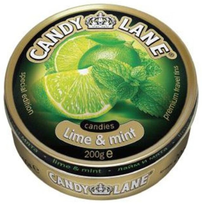 Конфеты леденцы Candy Lane Lime&Mint 200 г купить,NaN