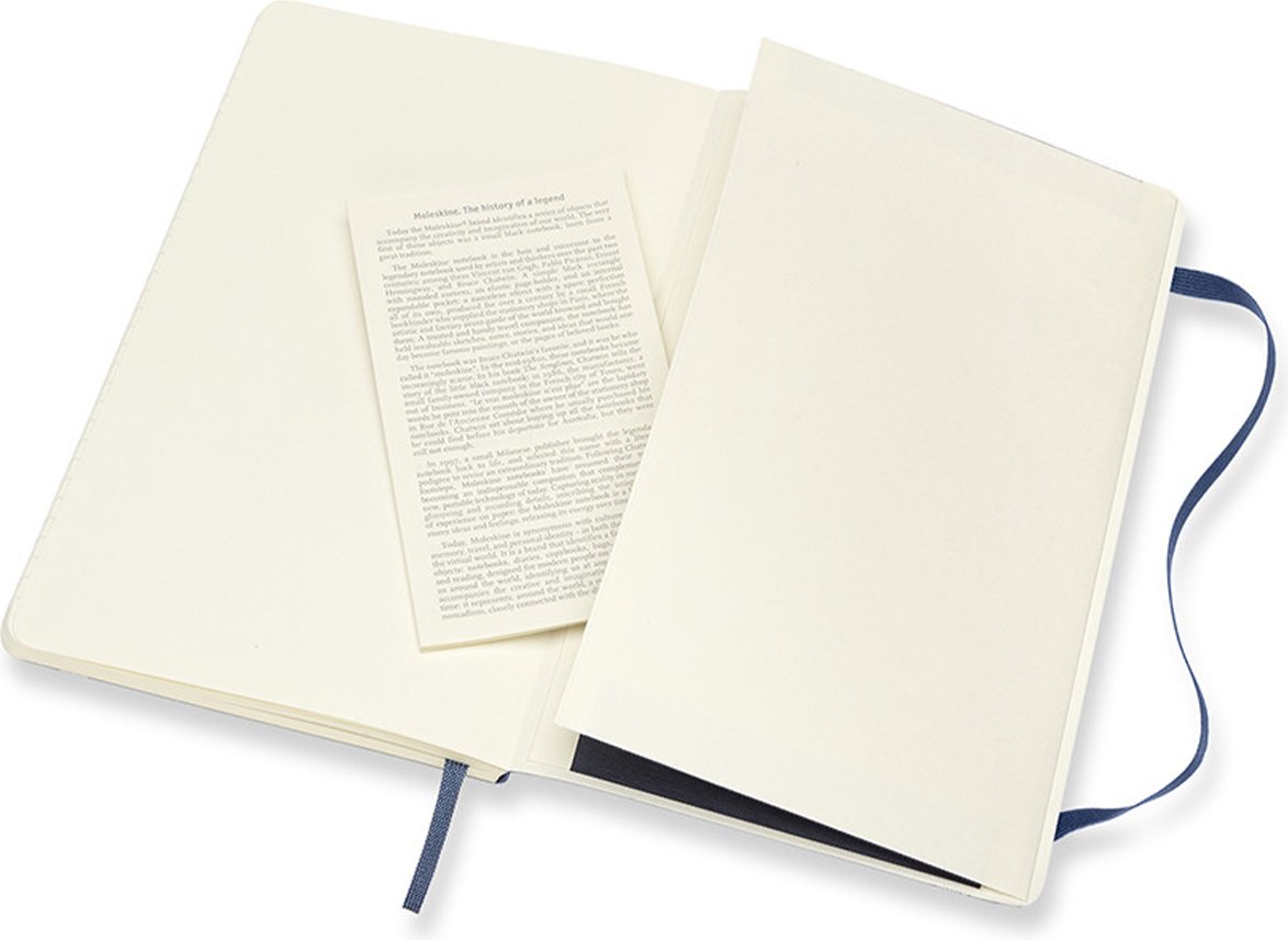 Блокнот Moleskine однотонный, A5, 96 л, синий купить,NaN