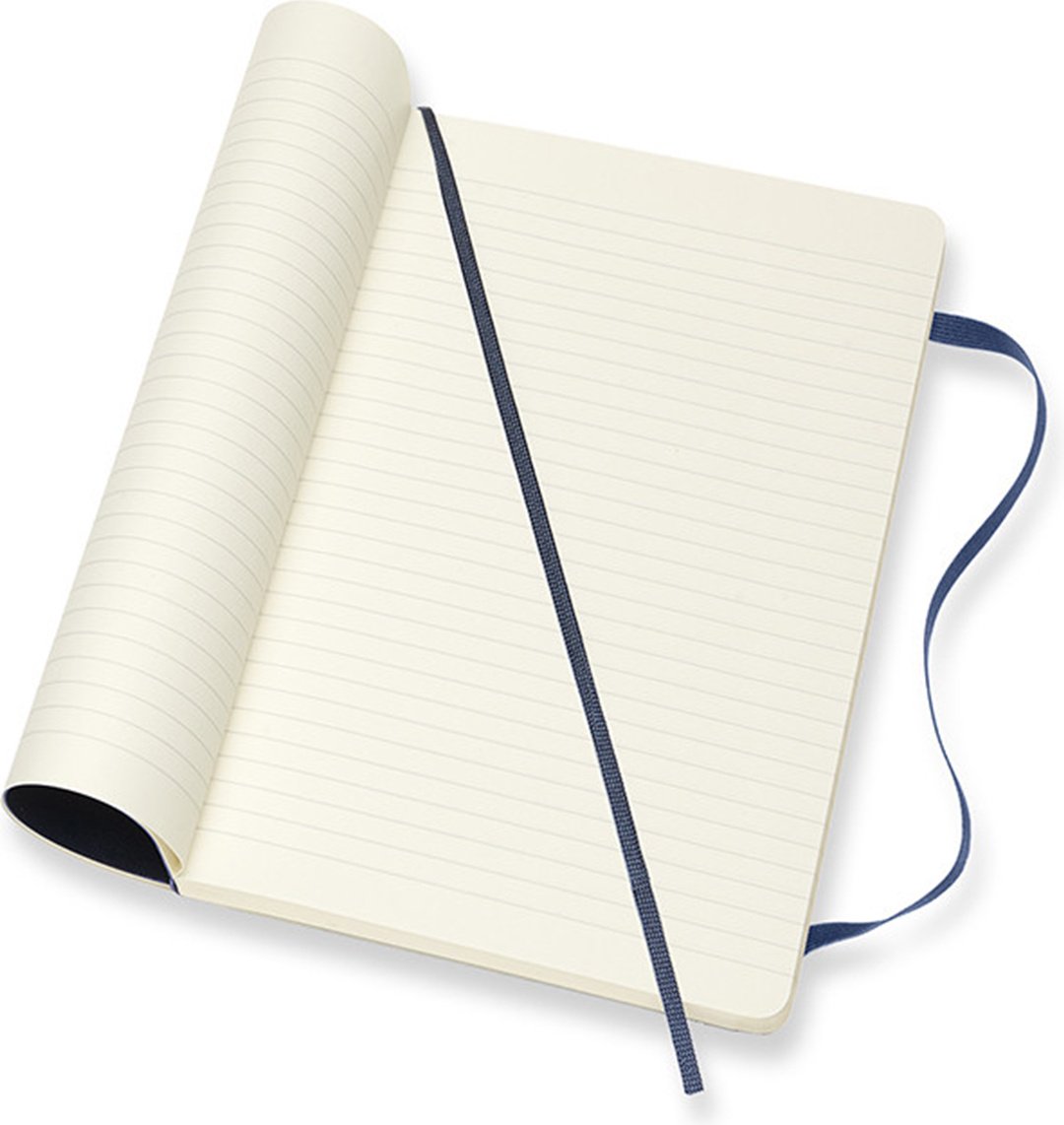 Блокнот Moleskine однотонный, A5, 96 л, синий купить,NaN