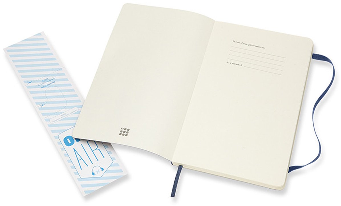 Блокнот Moleskine однотонный, A5, 96 л, синий купить,NaN