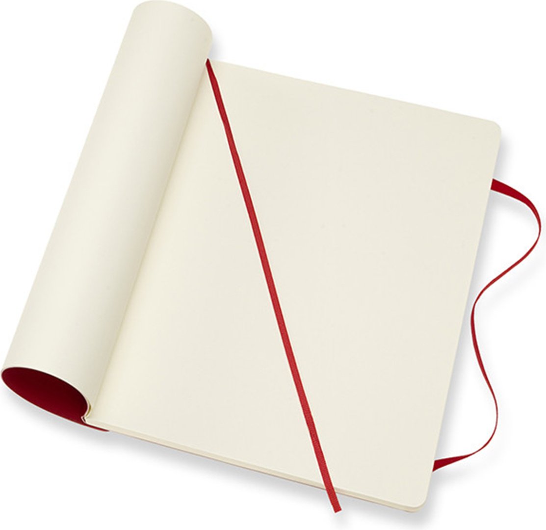 Блокнот Moleskine Однотонный, A5, 192 л, красный купить,NaN