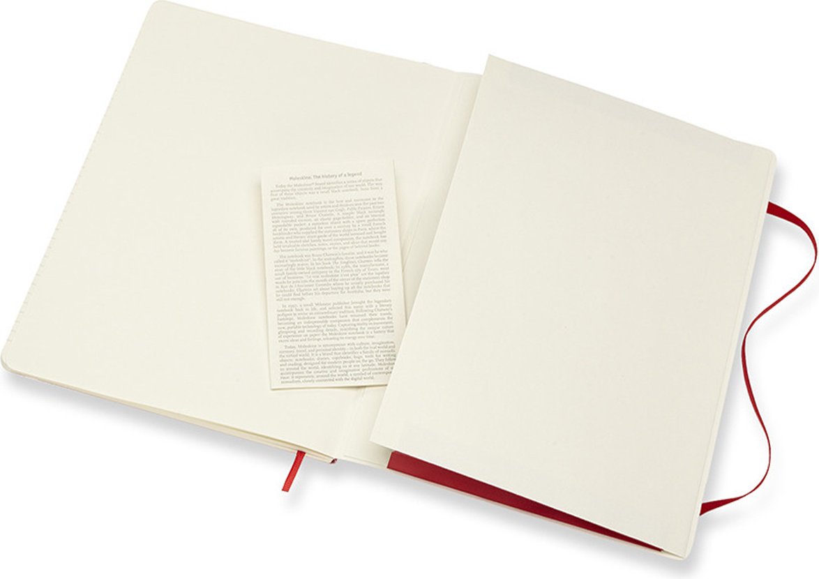 Блокнот Moleskine Однотонный, A5, 192 л, красный купить,NaN
