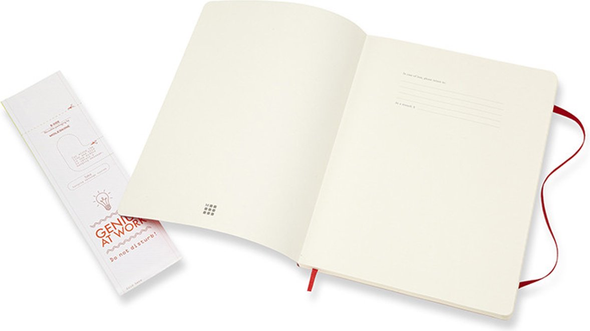 Блокнот Moleskine Однотонный, A5, 192 л, красный купить,NaN