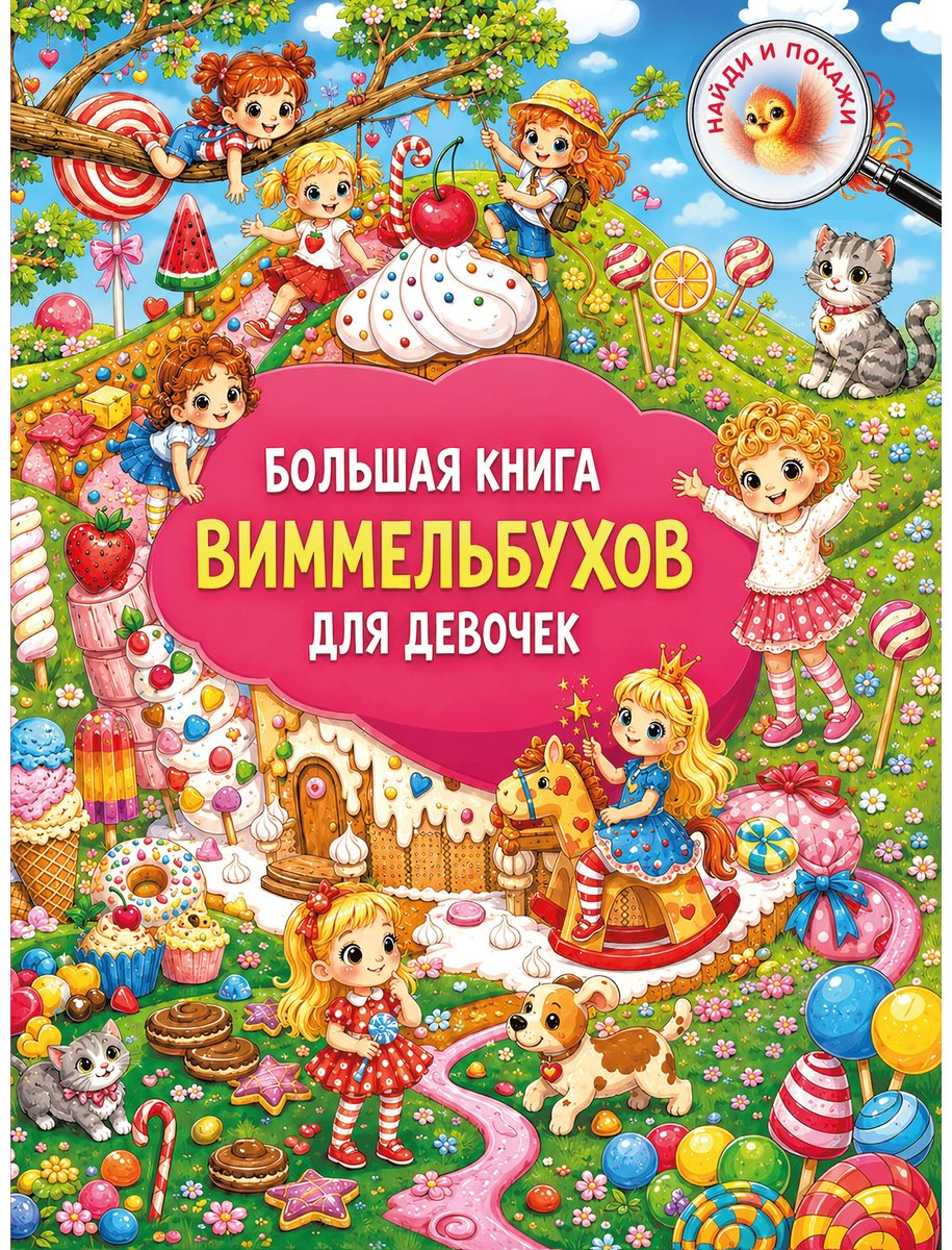 Книга Дмитриева В.Г: Большая книга виммельбухов для девочек купить,NaN