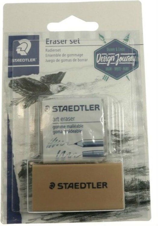 Ластик STAEDTLER Art 2 5427SBK2-C, 2 шт купить,NaN