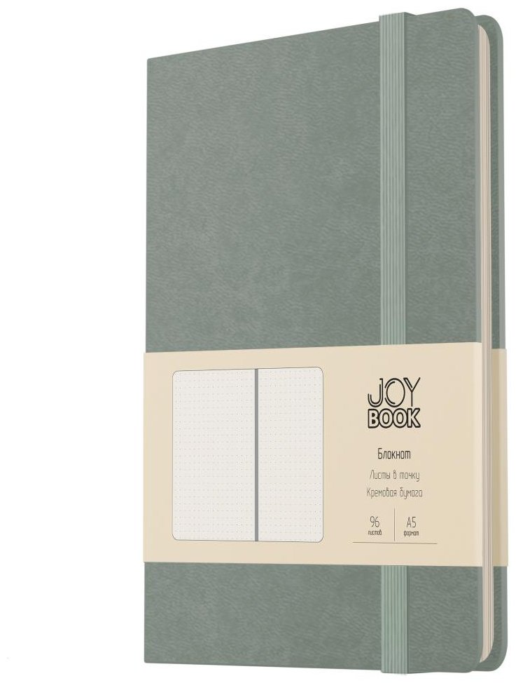 Блокнот Listoff Joy Book Мятное мороженое, A5, 96 л, зеленый купить,NaN