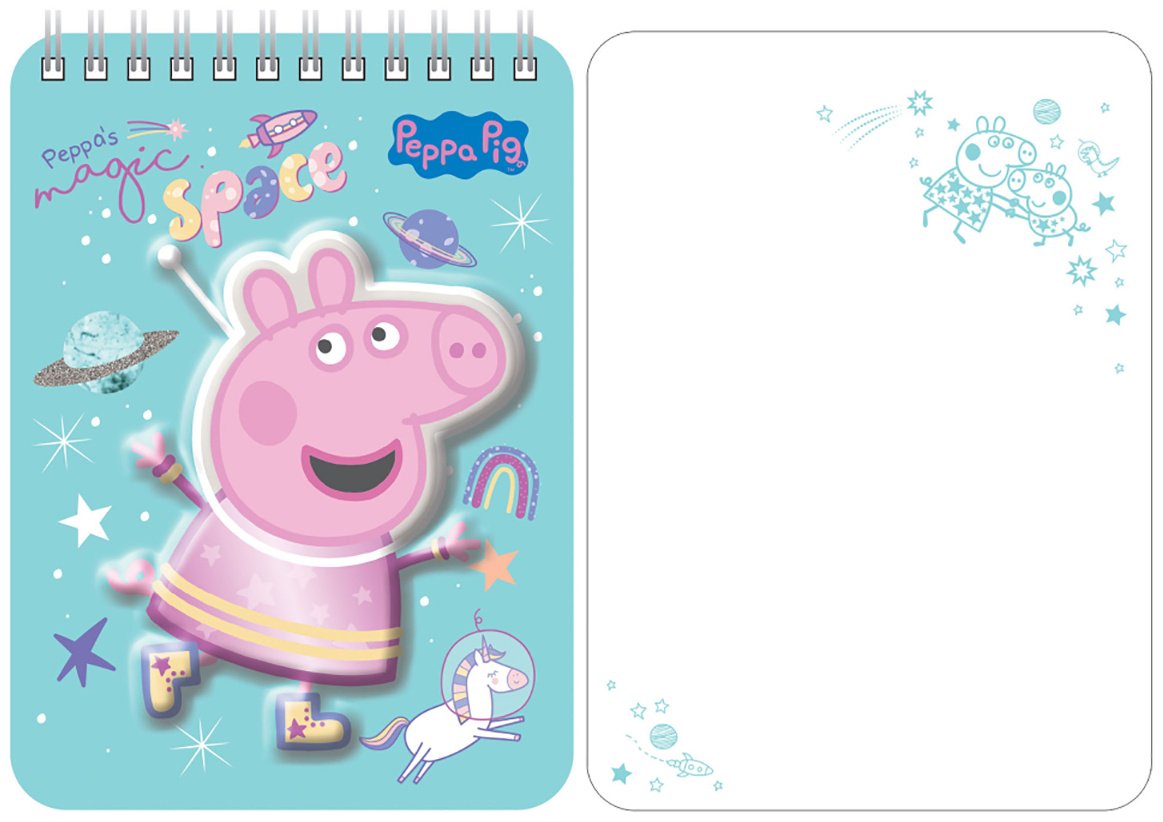 Блокнот Peppa Pig Свинка Пеппа, A6, 48 л, голубой купить,NaN
