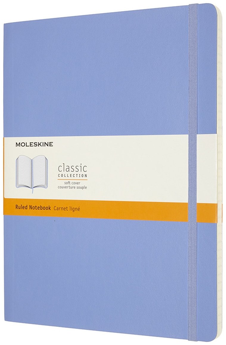 Блокнот Moleskine гортензия голубая, A5, 192 л, линейка купить,NaN