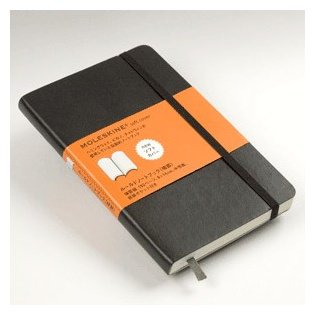 Блокнот Moleskine однотонный, A5, 96 л, черный купить,NaN