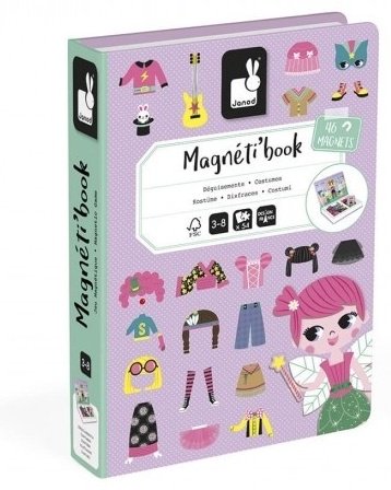 Магнитная игра Janod Магнетикбук Костюмы для девочек J2718