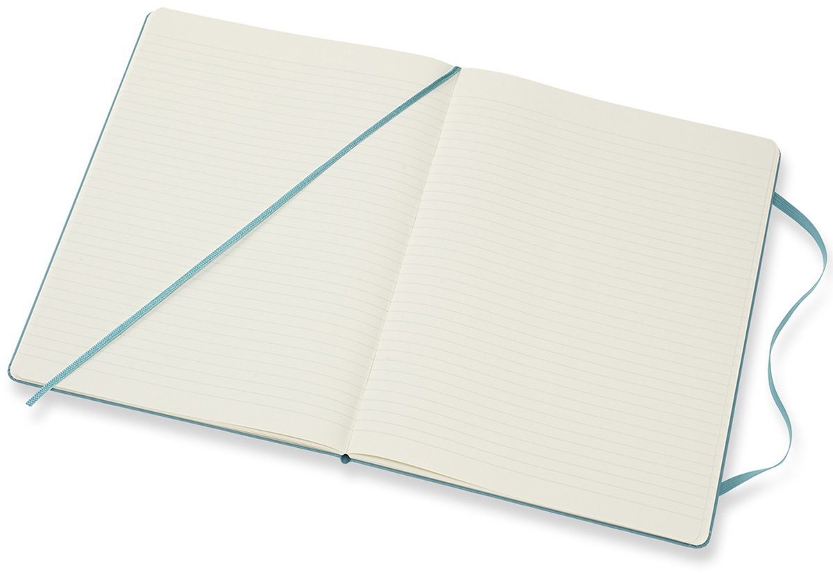 Блокнот Moleskine Однотонный, A5, 192 л, голубой купить,NaN