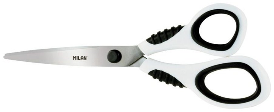 Ножницы канцелярские Milan BWM10150, 20.5 см, белый купить,NaN
