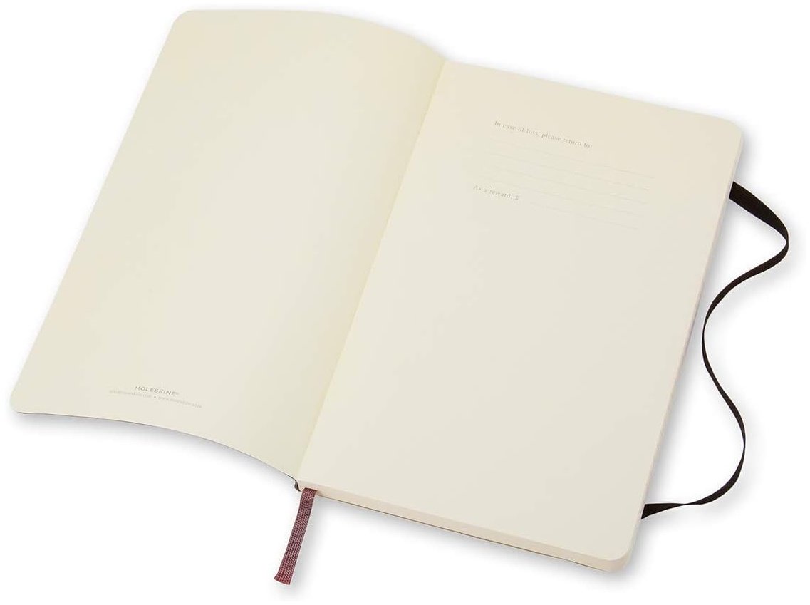 Записная книжка Moleskine однотонный, A6, 80 л, черный купить,NaN