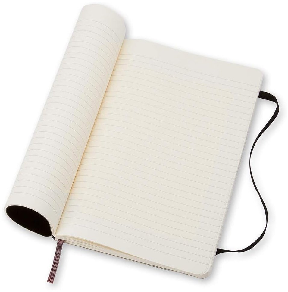 Записная книжка Moleskine однотонный, A6, 80 л, черный купить,NaN
