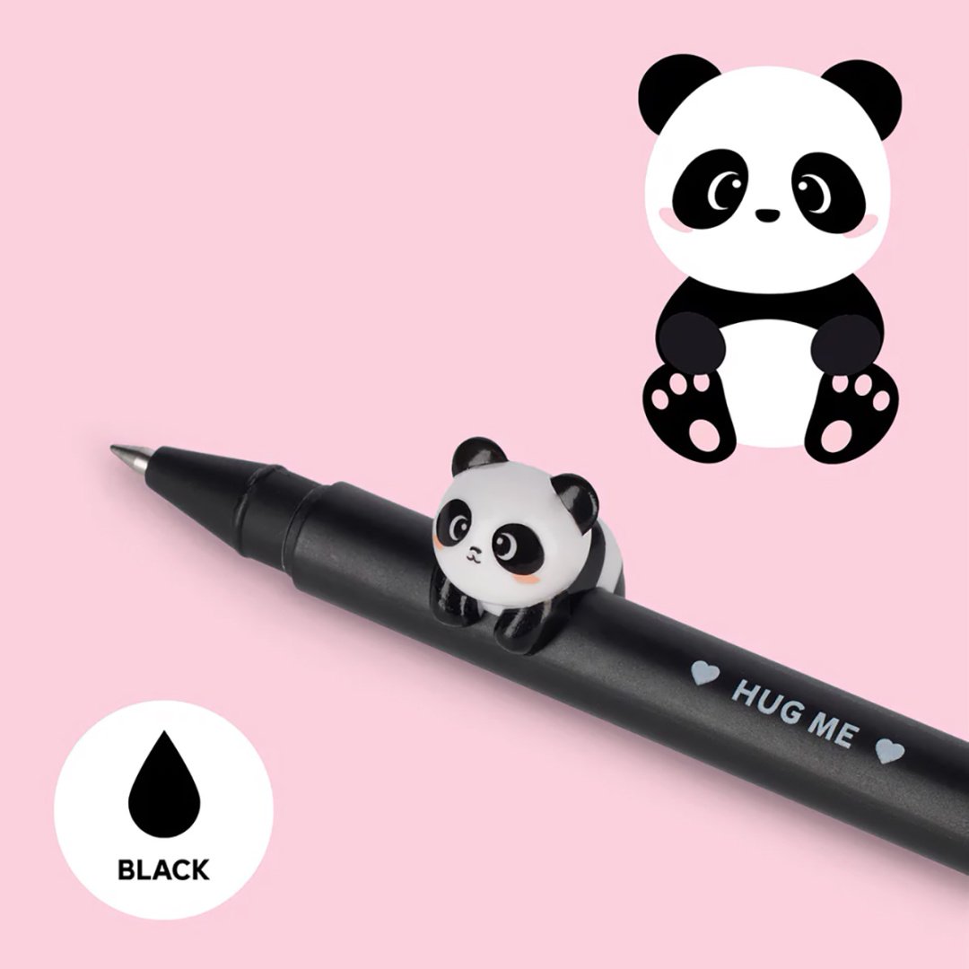 Ручка гелевая Legami Panda 1 шт, 0.5 мм, цвет чернил черный купить,NaN