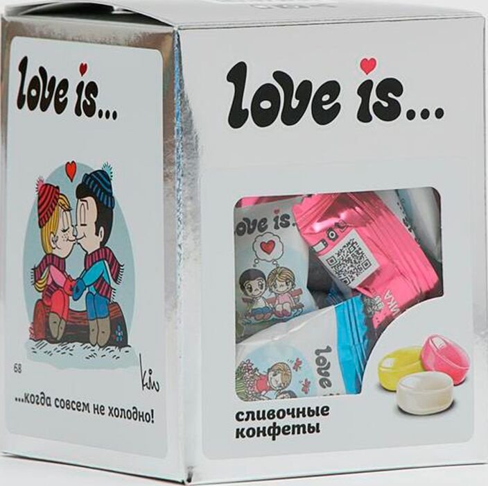 Конфеты жевательные Love is сливочные 105 г купить,NaN