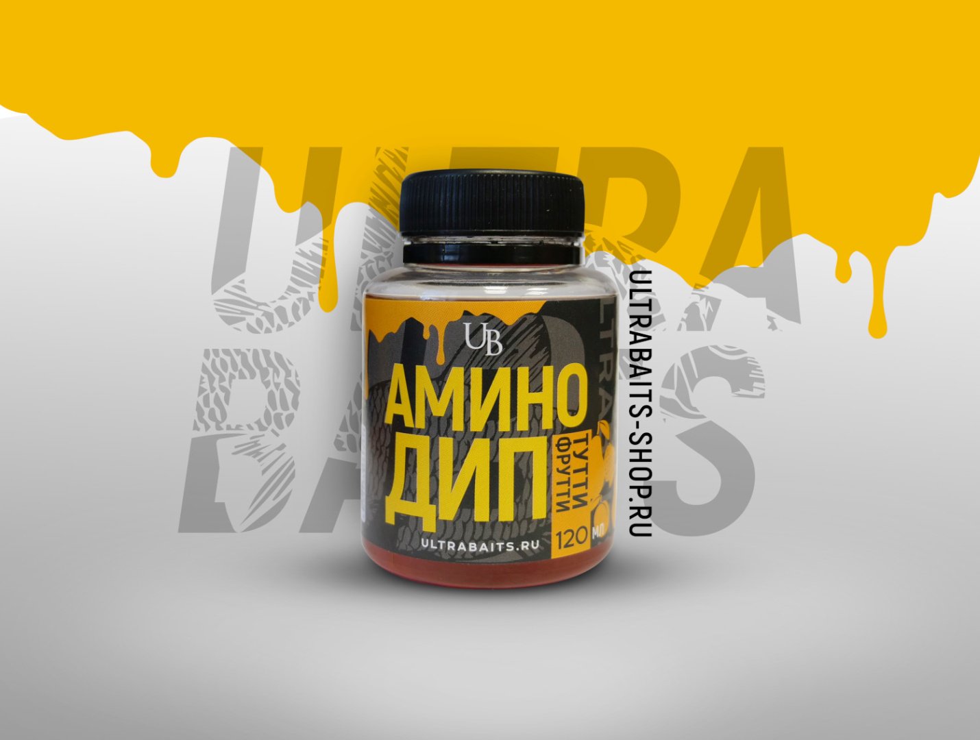 Прикормка ULTRABAITS Аминодип AD120TT Тутти-Фрутти 0.12 кг купить,NaN