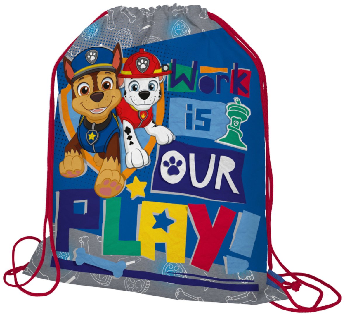 Мешок для обуви PAW Patrol полиэстер синий купить,NaN