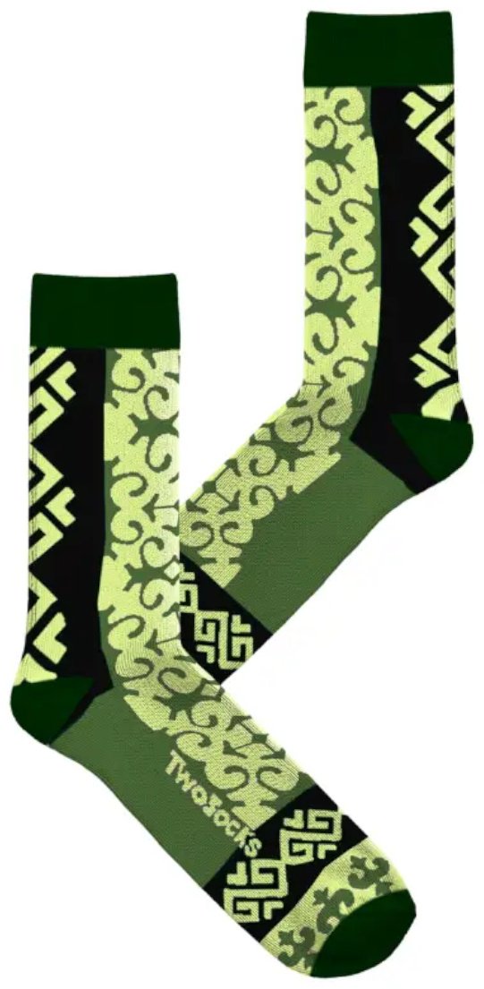 Носки TwoSocks 1 пара зеленый 38-42 купить,NaN