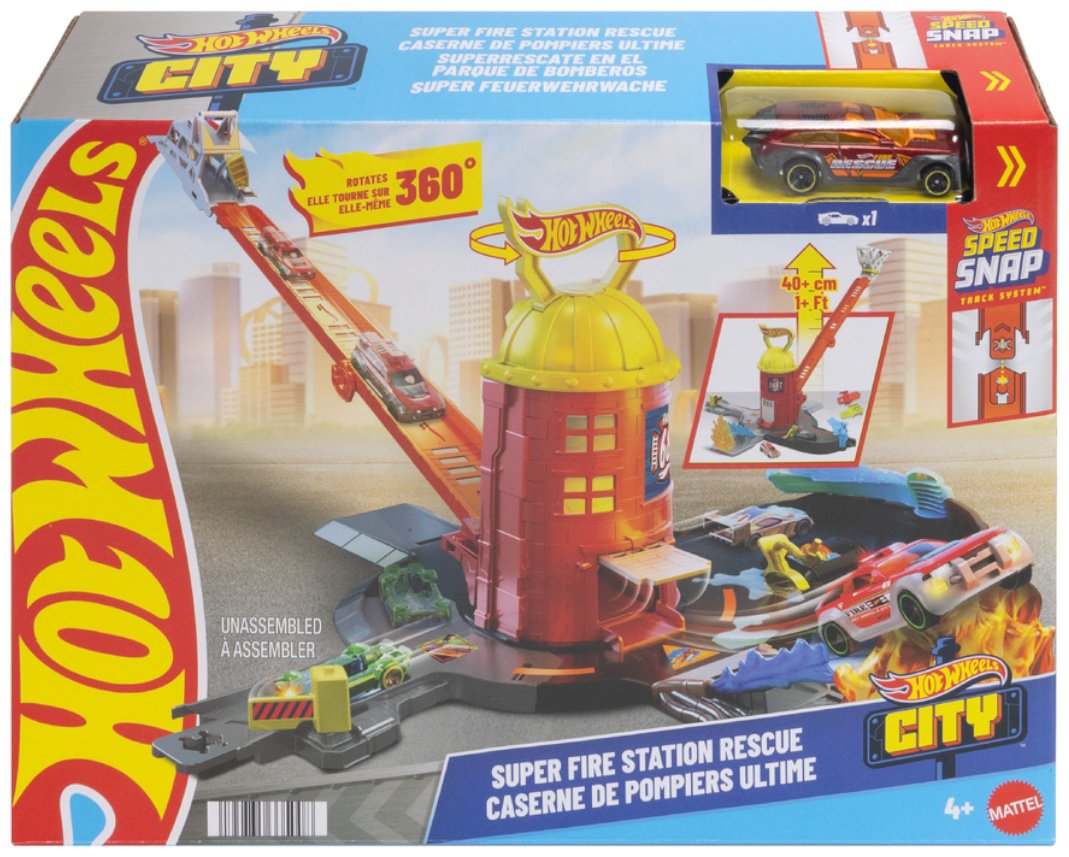 Детские треки и авторалли Hot Wheels CITY мультиколор, красный купить,NaN
