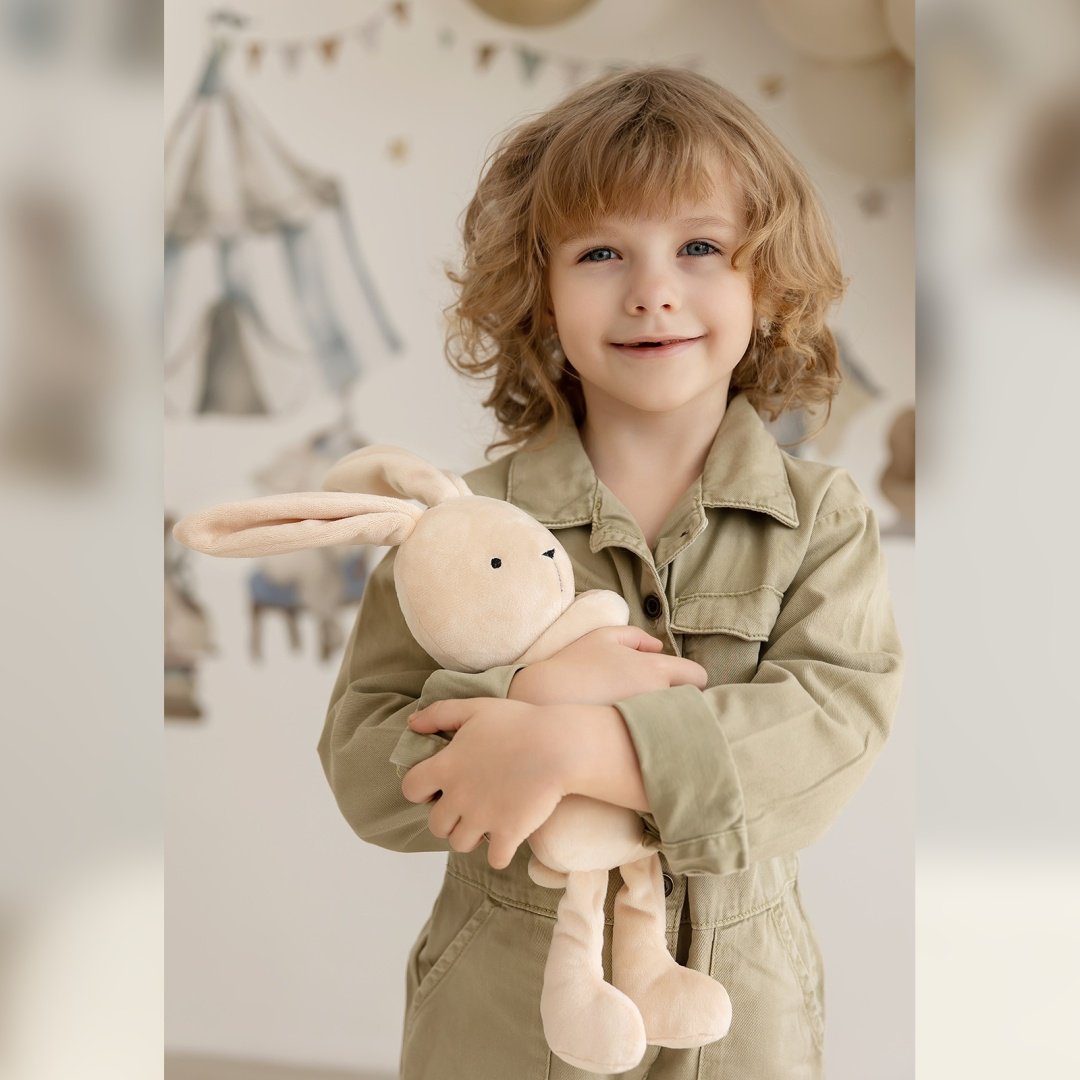 Мягкая игрушка Мякиши Зайка Джон, 21 см купить,NaN