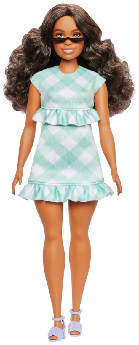 Кукла-модель Barbie Барби в зеленом платье в клетку 28 см купить,NaN