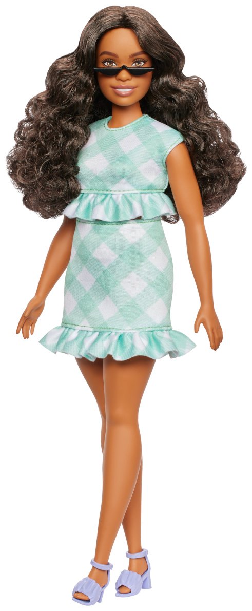 Кукла-модель Barbie Барби в зеленом платье в клетку 28 см купить,NaN