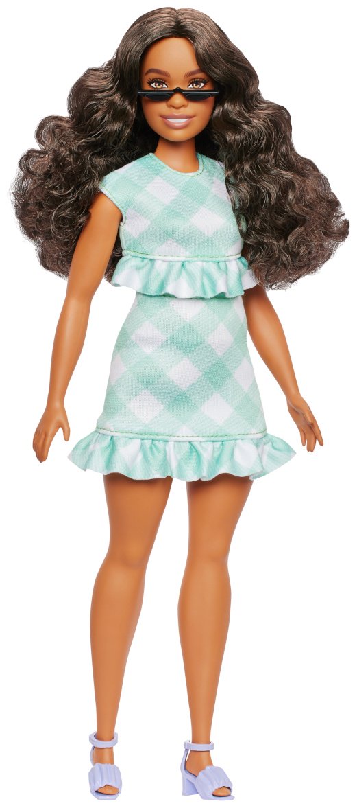 Кукла-модель Barbie Барби в зеленом платье в клетку 28 см купить,NaN