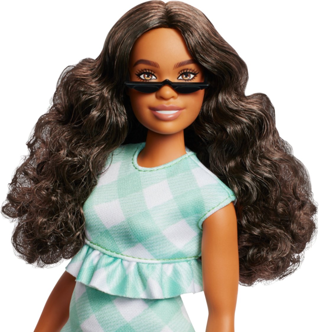 Кукла-модель Barbie Барби в зеленом платье в клетку 28 см купить,NaN