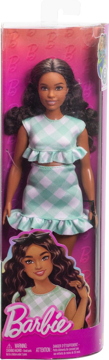 Кукла-модель Barbie Барби в зеленом платье в клетку 28 см купить,NaN
