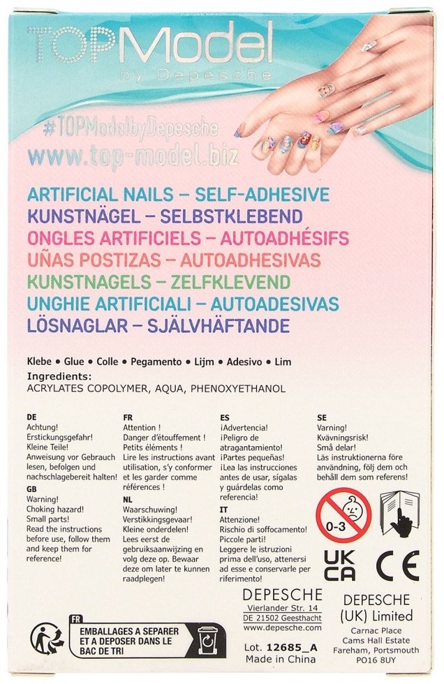 Depesche Набор накладных ногтей Pointed BEAUTY and ME TOPModel накладные ногти 5+ купить,NaN