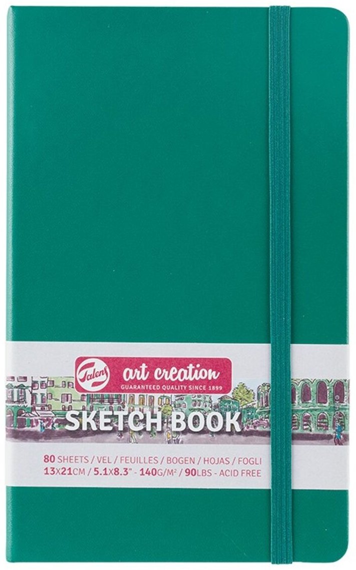 Блокнот Art Creation однотонный, A5, 80 л, зеленый купить,NaN