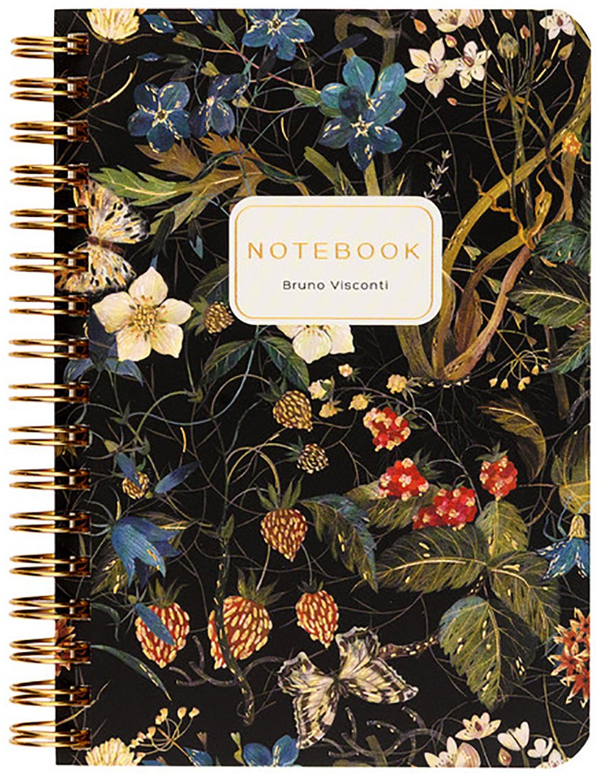Общая тетрадь Bruno Visconti Flora, 60 л, А6, клетка, твердая обложка, 1 шт купить,NaN