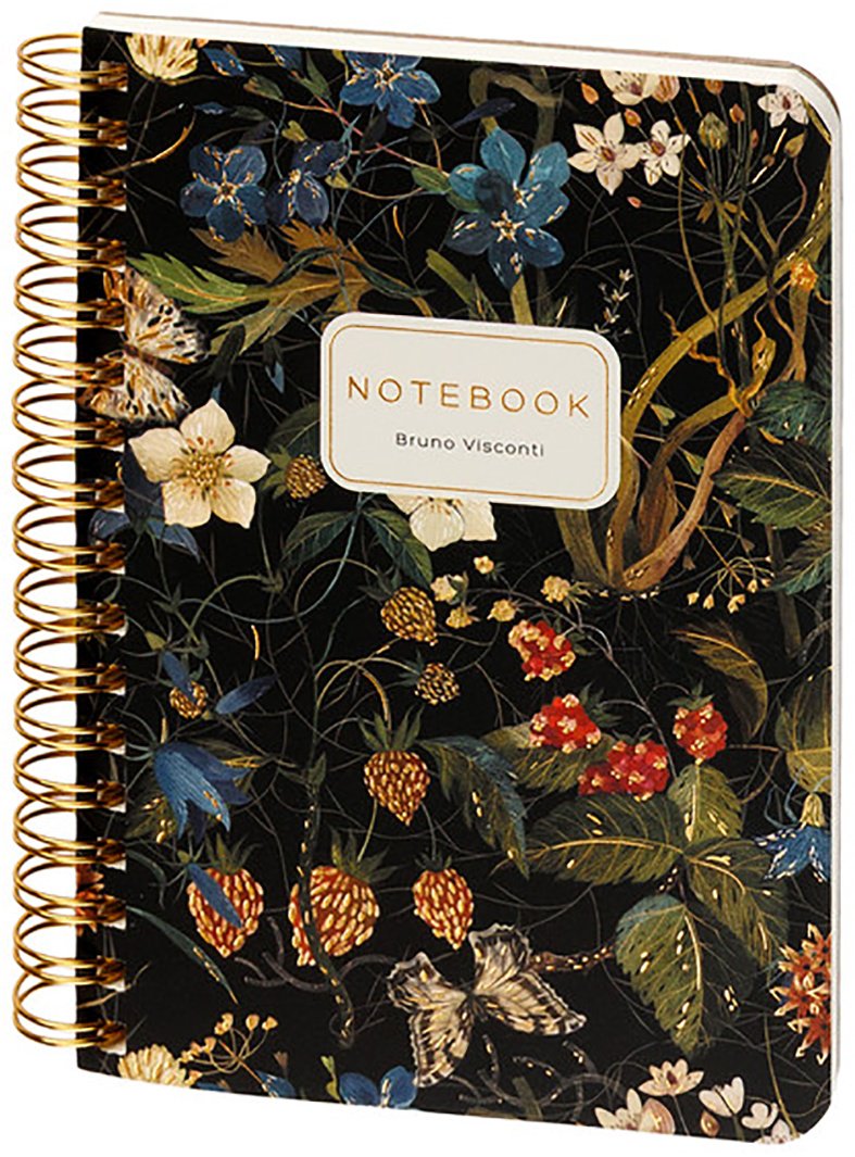 Общая тетрадь Bruno Visconti Flora, 60 л, А6, клетка, твердая обложка, 1 шт купить,NaN