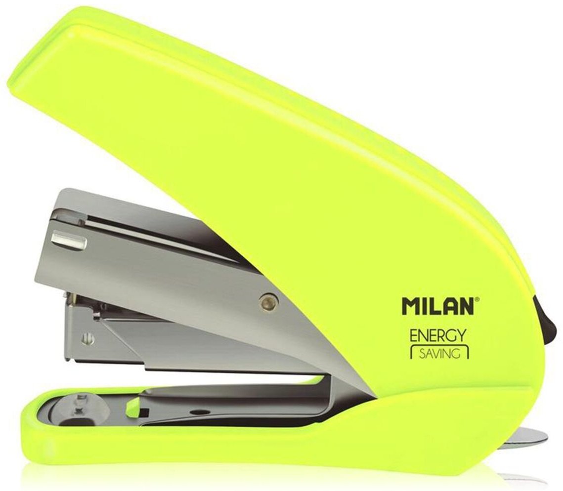 Степлер Milan Energy 191071Y, размер скобы № 24/6, № 26/6, желтый купить,NaN