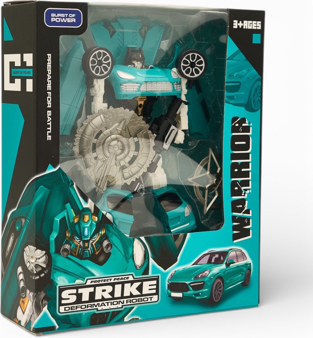 Трансформер Changerobot Strike Warrior - Бирюзовый, высота 20 см купить,NaN
