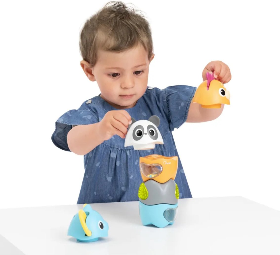 Пирамидка Chicco 3 в 1 “Весёлые животные” купить,NaN